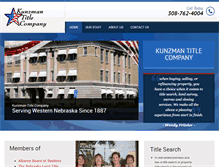 Tablet Screenshot of kunzmantitle.com